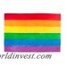 Sleeping Partners 2 Rainbow Pride Plush Flag Blanket TI2916